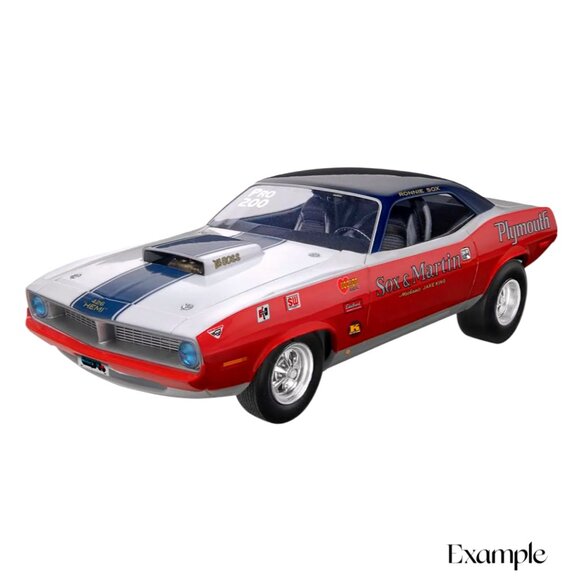 Revell 1/25 Sox Martin 1970 Plymouth Hemi Cuda Model Kit - Picture 3 of 8